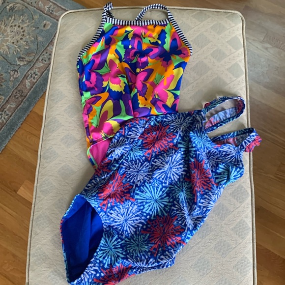 Bundle of 2 swimsuits, size 10-12 and 10. - Picture 1 of 13